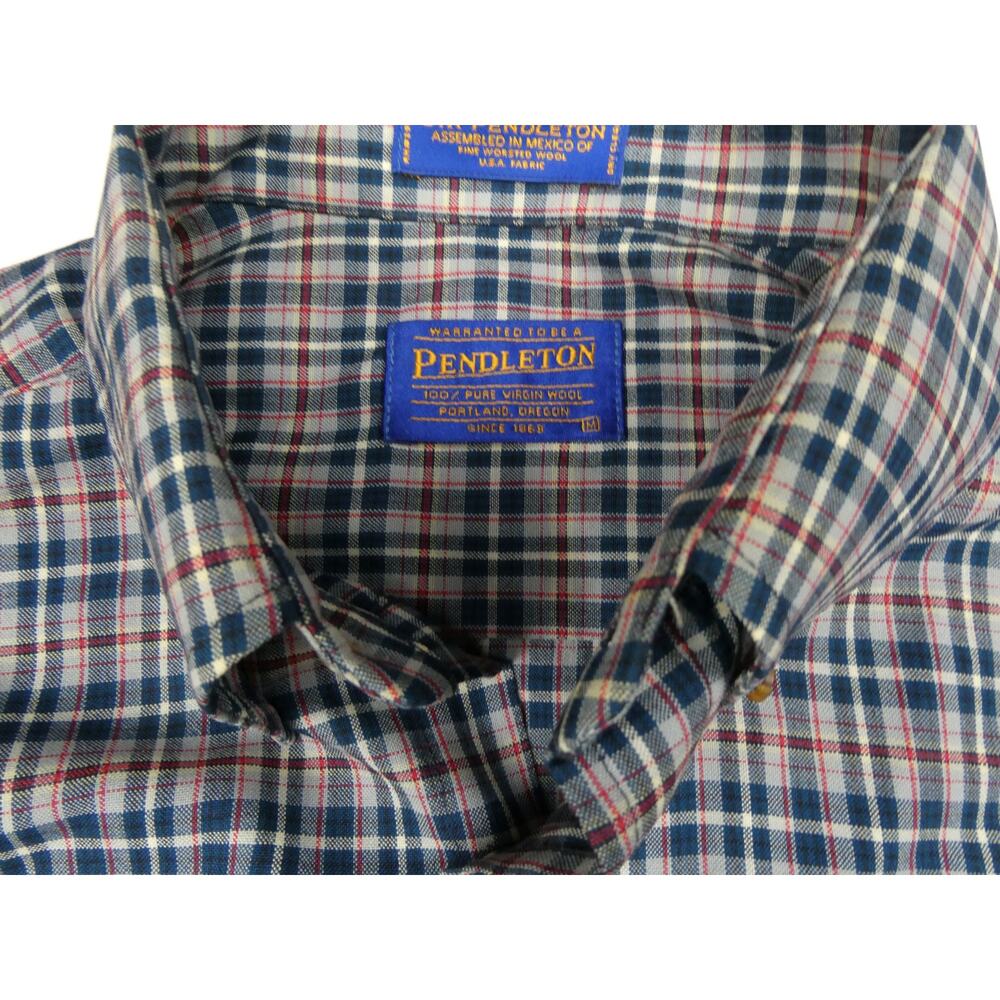 Pendleton Sir Pendleton 100% Wool Button Front Sh… - image 3